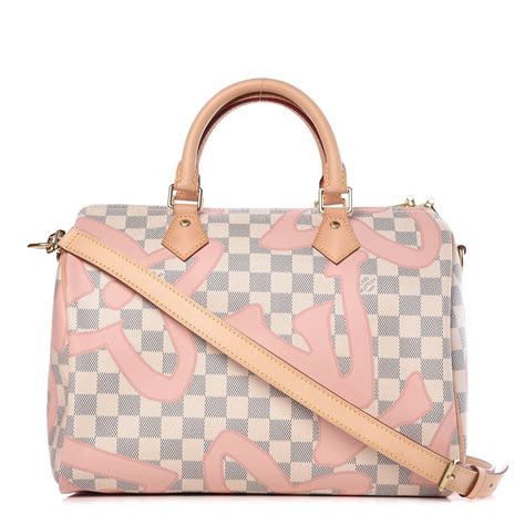 lv tahitienne speedy 30|Speedy Bandoulière 30 Damier Azur .